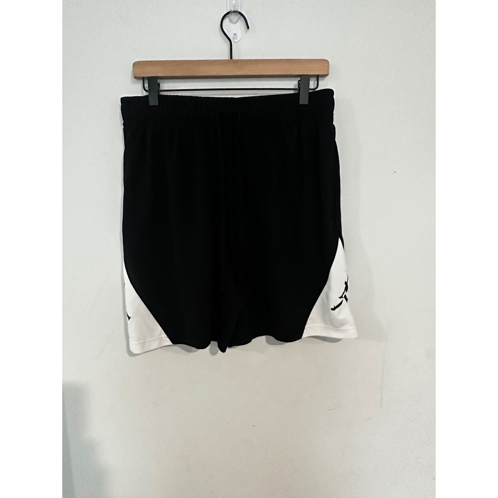 Jordan Dri-FIT Basketball Shorts Mens Large Black White Jumpman Athletic Mesh